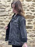 BLOUSON JEANS STRAS