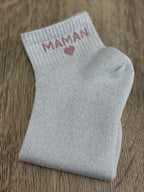 CHAUSSETTES MESSAGE GRIS