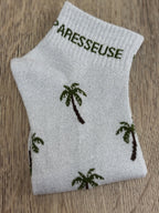 CHAUSSETTES MESSAGE GRIS