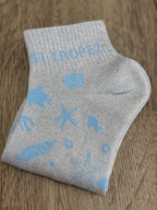 CHAUSSETTES MESSAGE GRIS