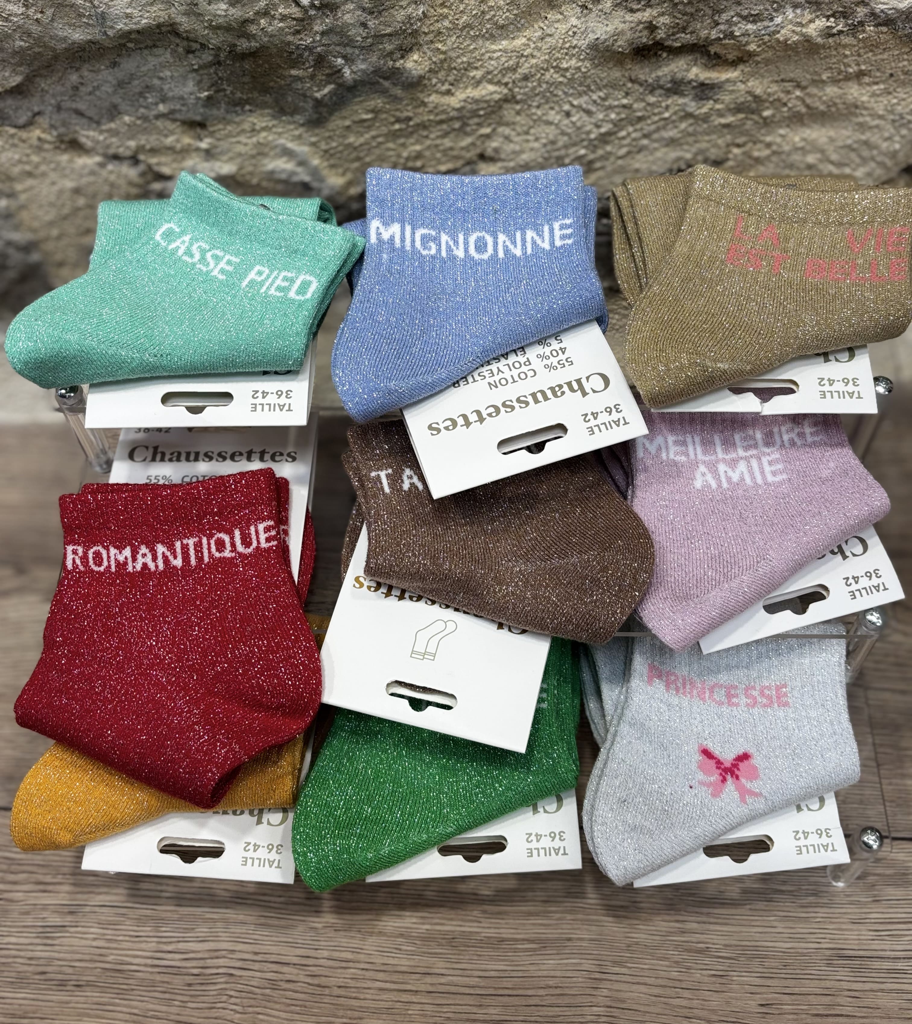 CHAUSSETTES PAILLETTES