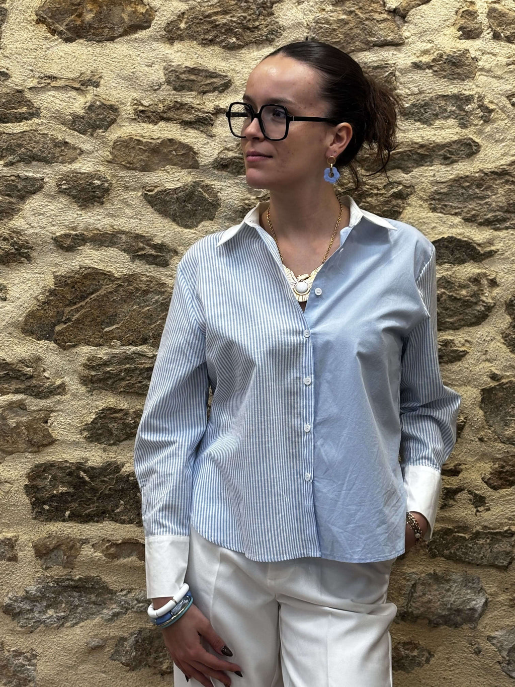 CHEMISE COL RAYE