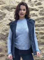 VESTE JEANS & TOP DENTEL